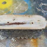 Pair of enamelled cast iron planters from 1900 from Charleville-Mézières