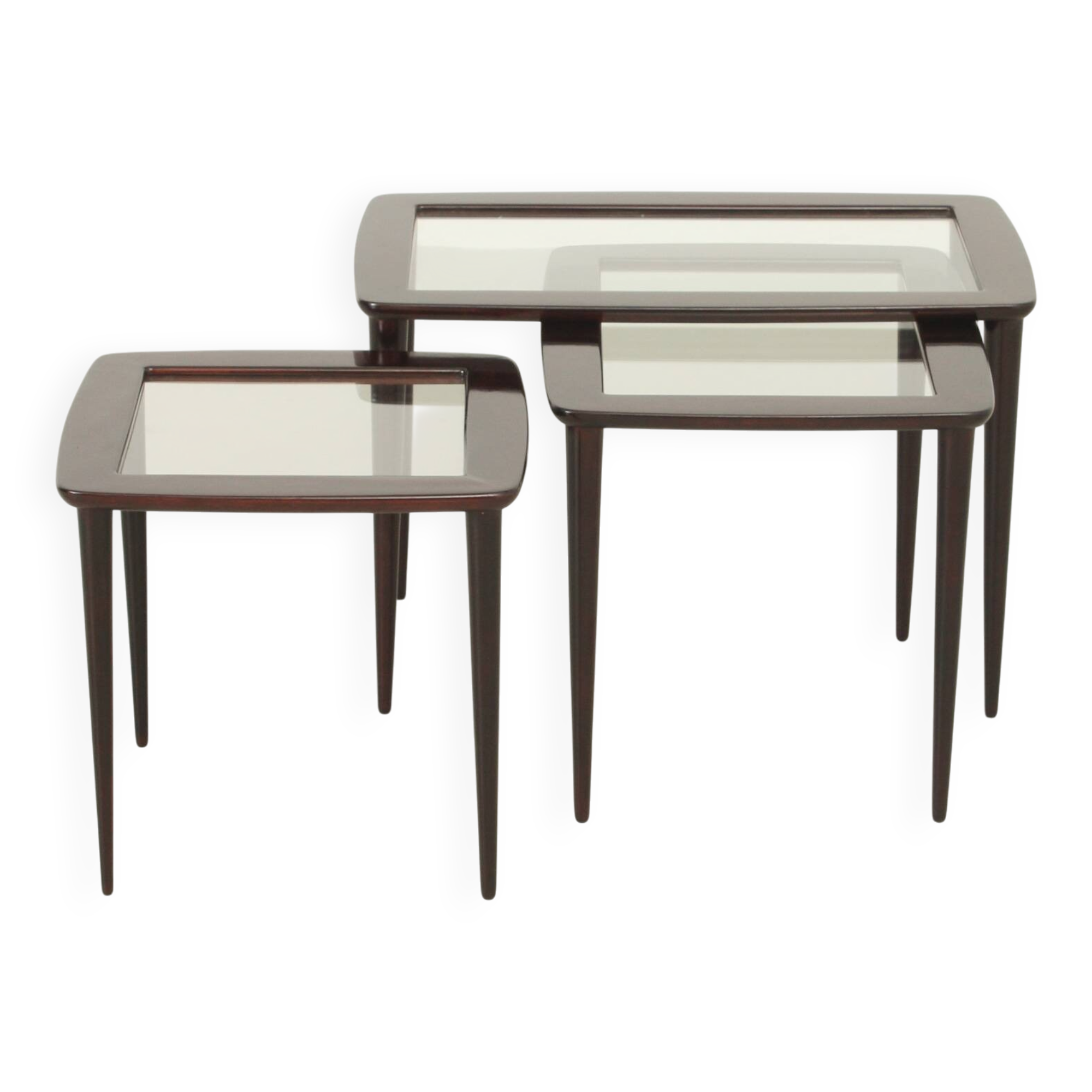 Set of nesting tables by Ico Parisi for De Baggis, Italy, 1955.