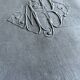 Antique Grey Linen Thread Sheet from the Roof of Paris