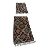 Pair of handcrafted Berber rugs - Handmade in Morocco - Superior quality