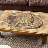 Raymonde Leduc coffee table model "Colombe" Vallauris 1960