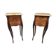 Pair of narrowed bedside tables in the style of Louis XV