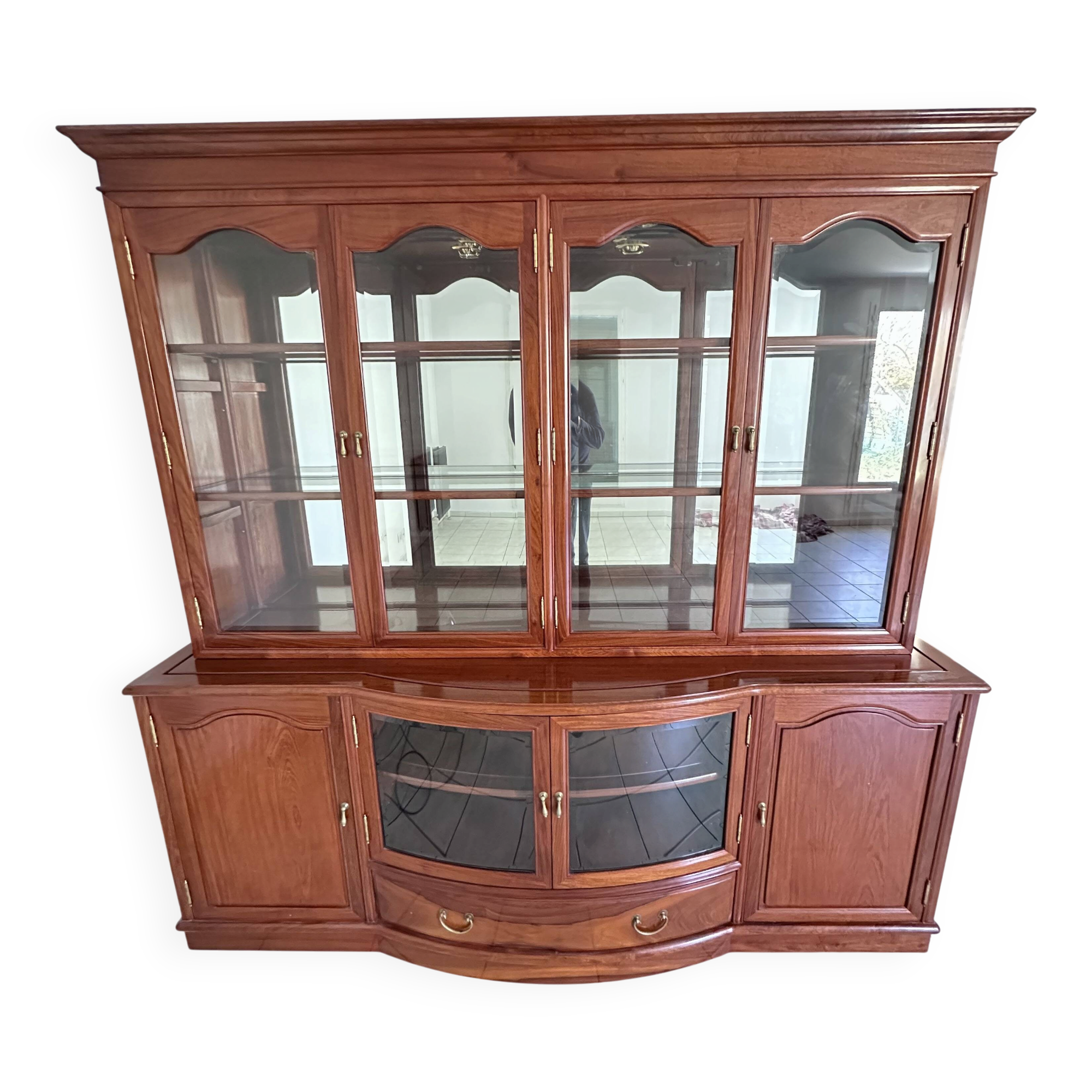 Rosewood display cabinet with two sections – Chinese furniture Hong Kong