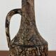 Brutalist vintage studio pottery vase carafe by Gerhard Liebenthron, 1970s.