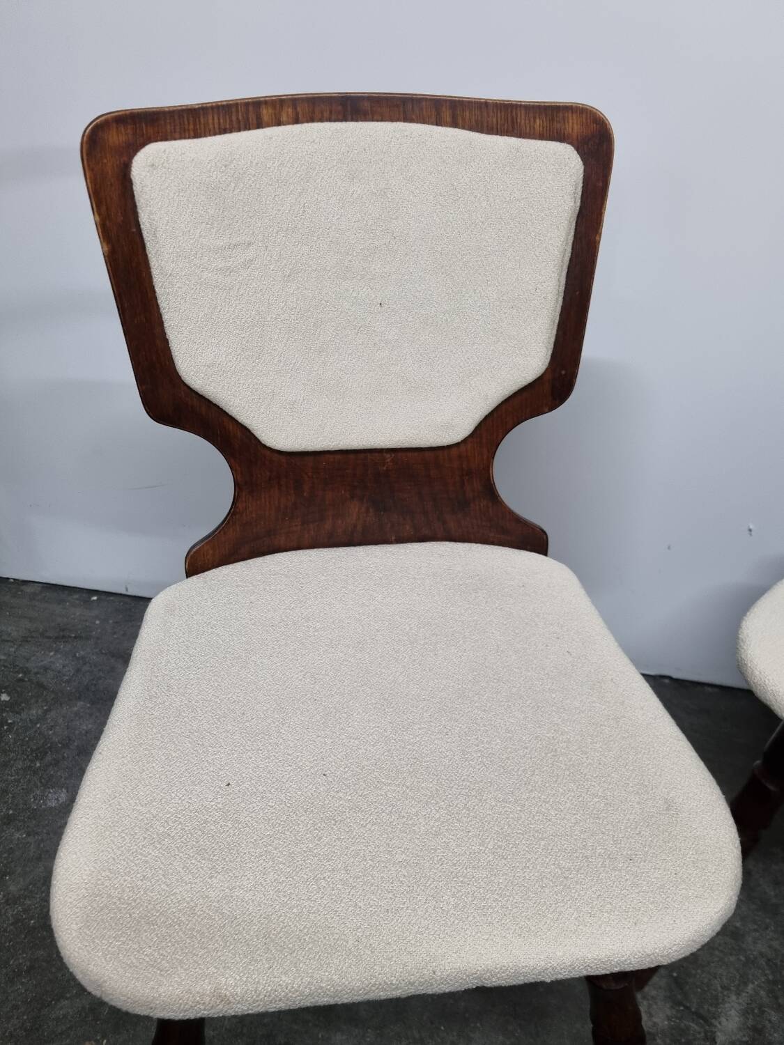 Pair of vintage wooden chairs