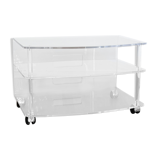 Vintage transparent plexiglass service