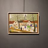 Peinture naïve de Jean Lagru, 1974