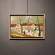 Naive painting by Jean Lagru, 1974