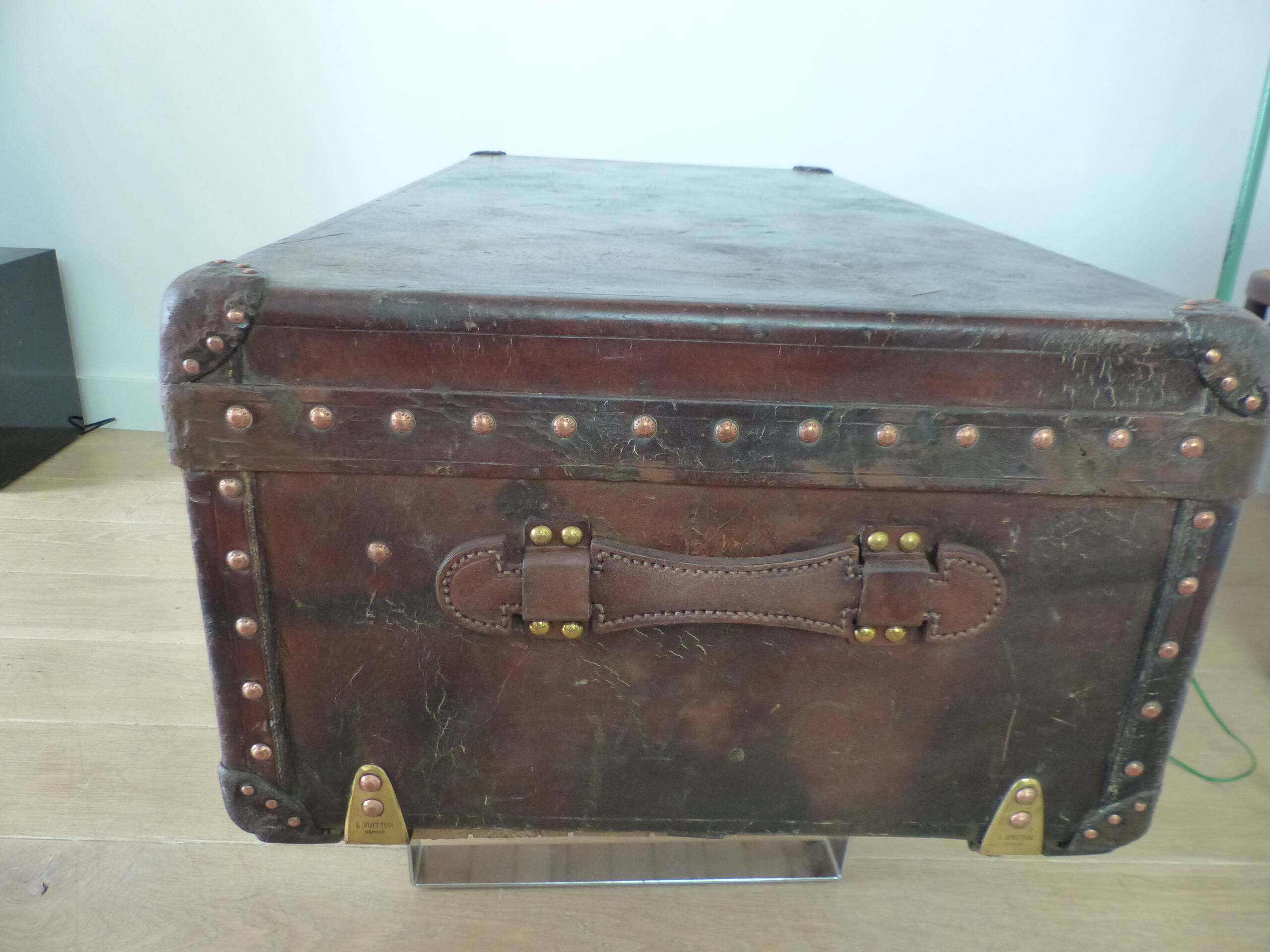 Louis Vuitton leather cabin trunk
