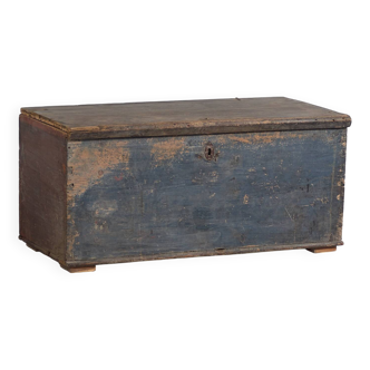 Ancien coffre bleu cobalt (c.1920) #19
