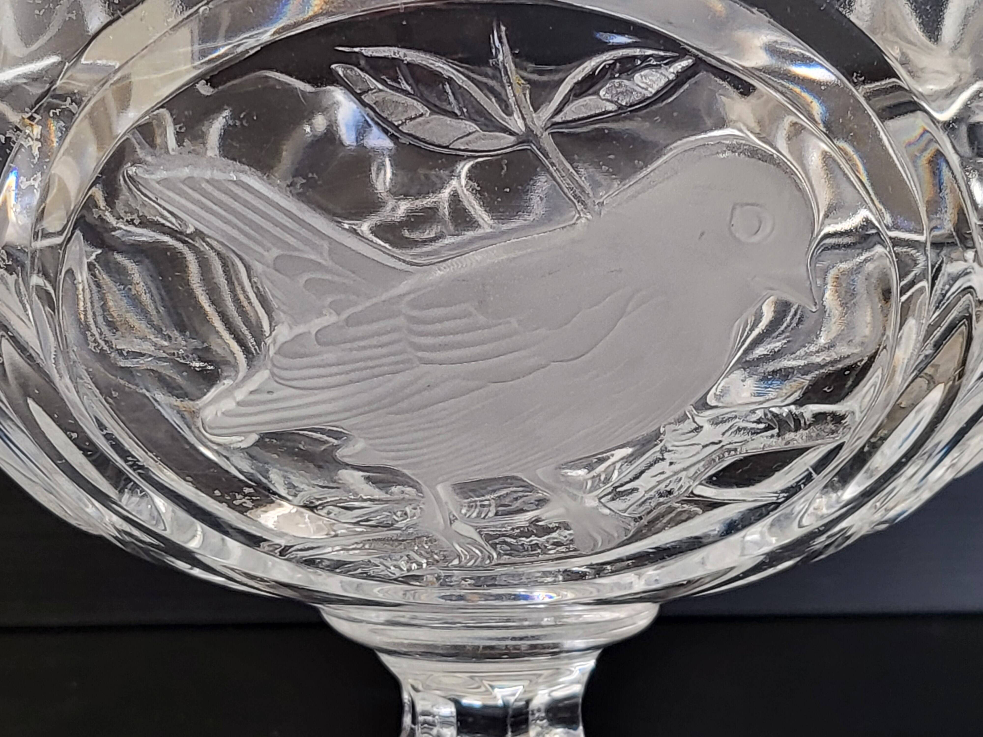 Vintage crystal fruit or candy bowl