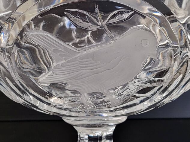 Vintage crystal fruit or candy bowl