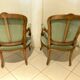 Pair of louis xv convertible armchairs