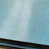 Blue formica table