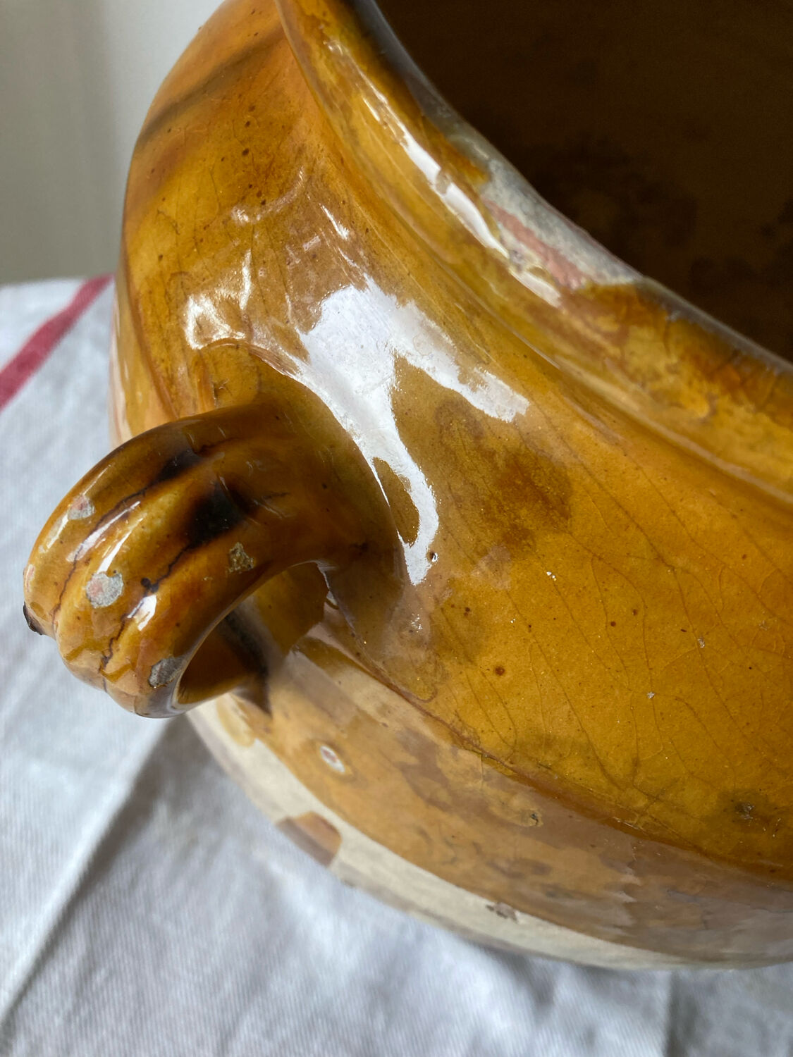 Large confit pot, salt cellar, late 19th century