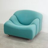 Chaise longue Artifort ABCD par Pierre Paulin (Sarcelle)