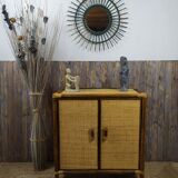 Rattan and wood furniture