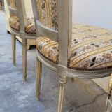 Série de 4 chaises de style Louis XVI ancienne