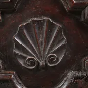 Unique 17th century cabinet portrait and scallop