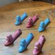 Ceramic poodle knife rest