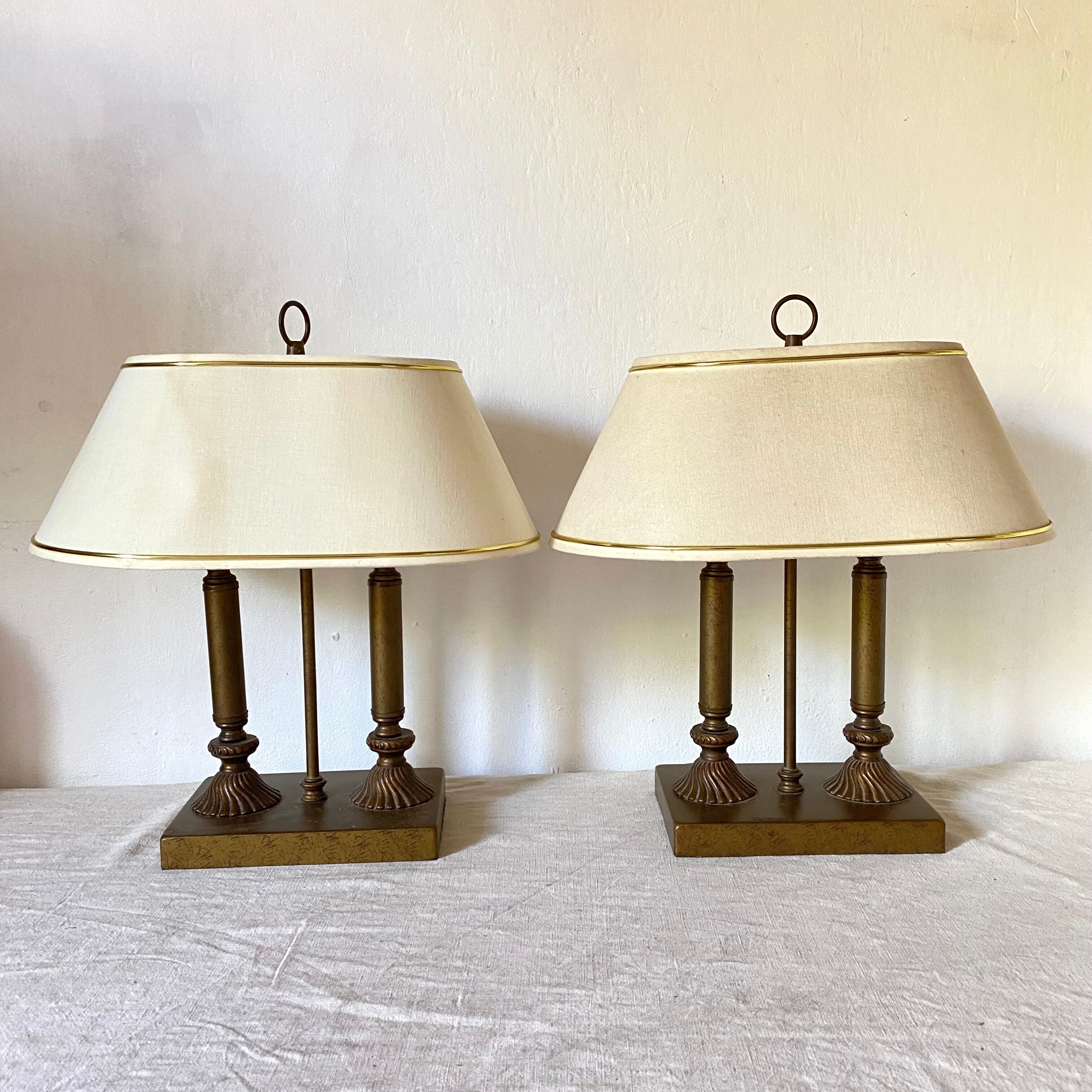 Pair of lamps style hot water bottle touch, 80s