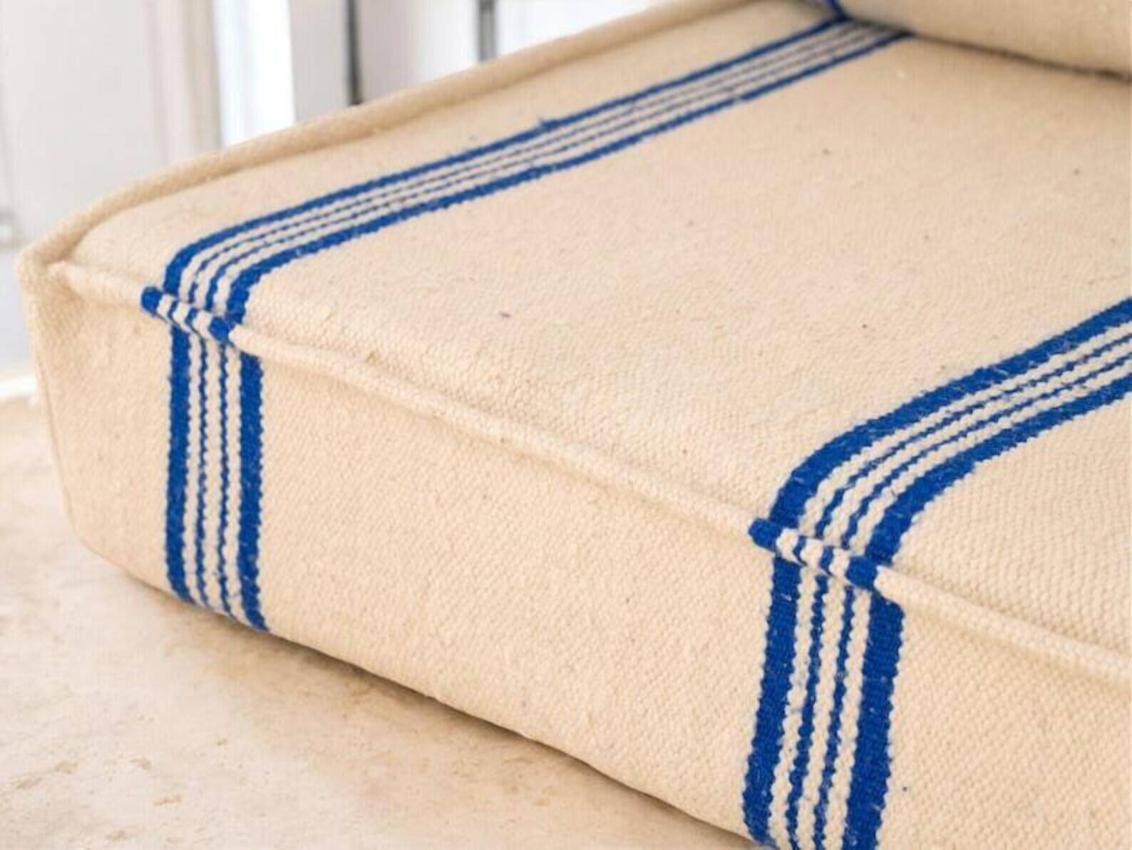 Handmade Moroccan Boujaad Kilim Floor Sofa
