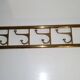 Porte-manteau Art déco en laiton, années 1950, Vintage, Mid-Century, Autriche