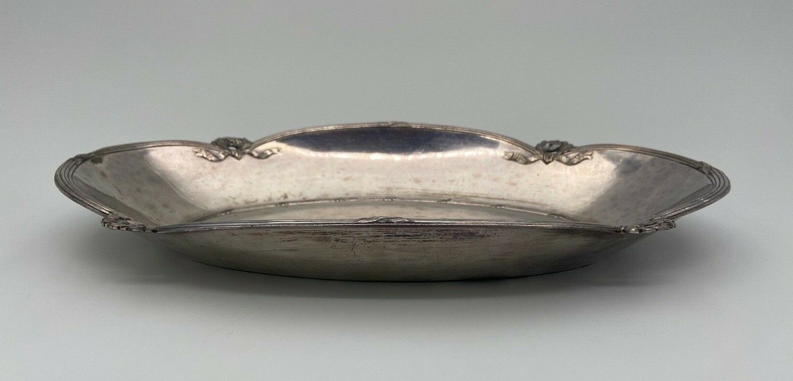 Silver metal panetiere louis xvi style 1900 goldsmith gallia 5401