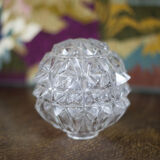 Globe boule verre pointe de diamant, petit globe pour lampe