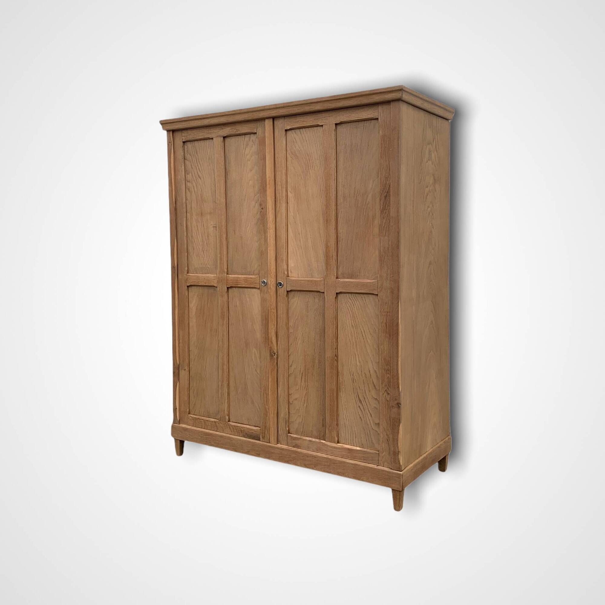 Armoire parisienne art déco 1930 penderie démontable bois brut