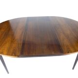 Dining table in rosewood designed by Omann Junior from the 1960s