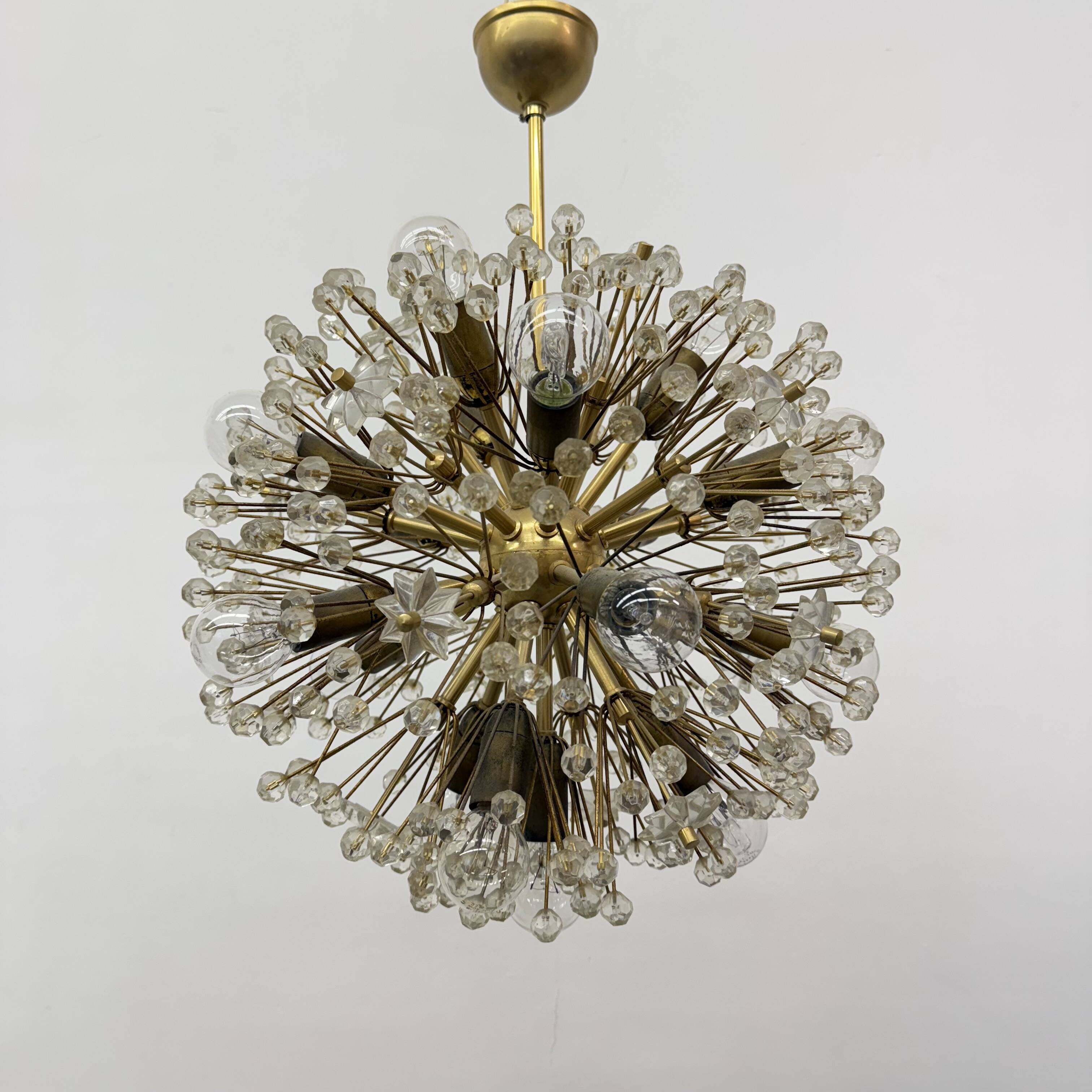 Starburst Brass Chandelier by Emil Stejnar, Austria 1960s