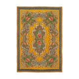 Handwoven Vintage Flatweave Yellow Kilim 185 cm x 270 cm - 23396