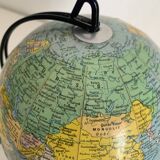Vintage 1960 terrestrial globe by Girard Barrère - 23 cm