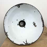 Set of 4 Industrial Bauhaus Black Enamel Pendant Lamps, 1960s