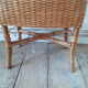 Petite commode en rotin vintage années 60