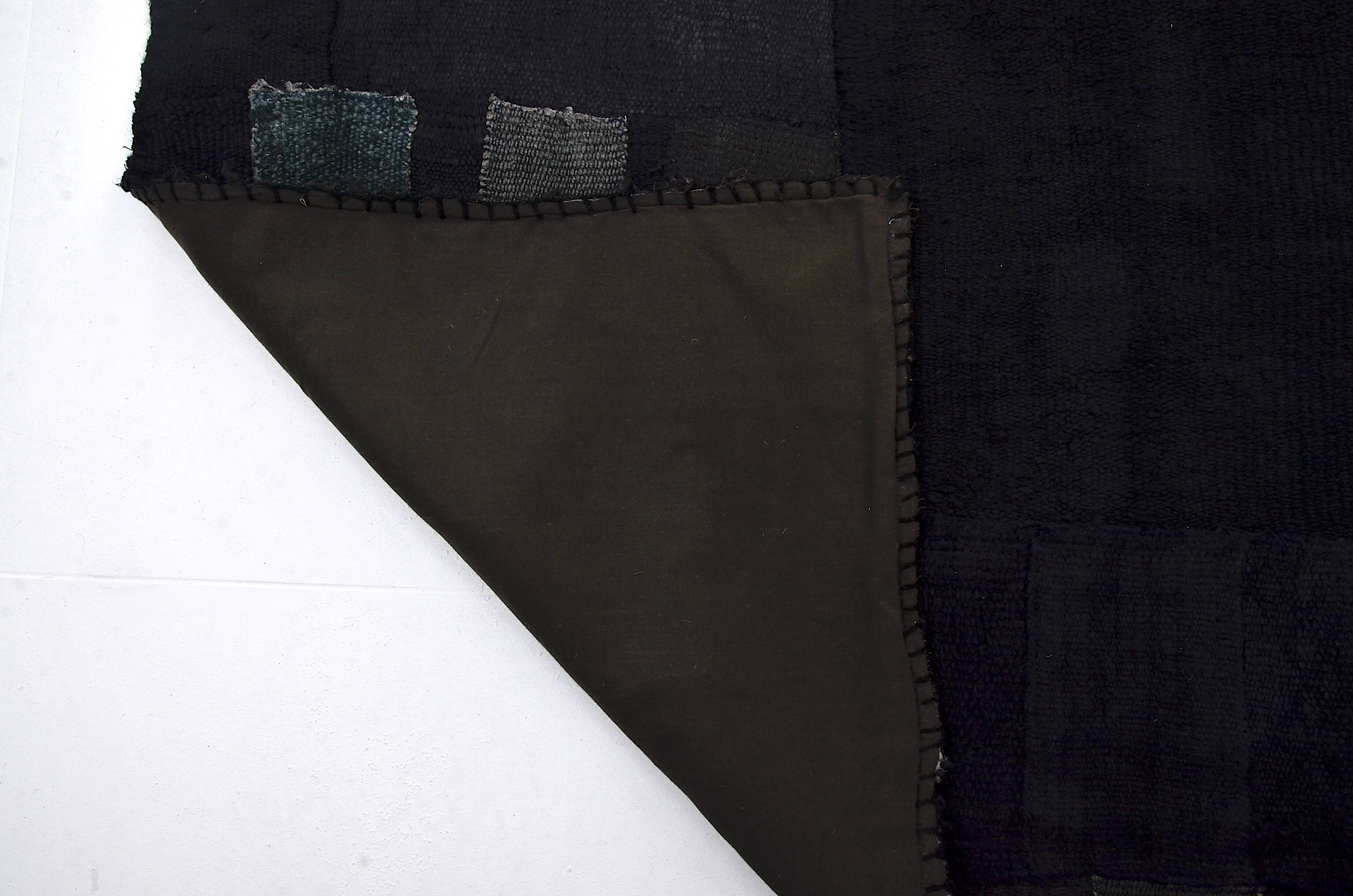 Black Vintage Hmep Patchwork Rug sku 3046