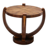 Wooden pedestal table, art deco, 1930s
