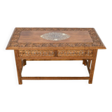 Oriental Folding Table in Exotic Wood – Early 20th Century