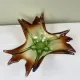 Coupe sculpturale en verre soufflé mis century