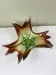 Coupe sculpturale en verre soufflé mis century