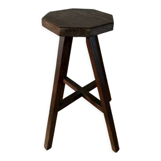 Wooden workshop stool