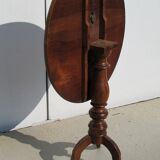 Table, tripod with walnut tipping tray