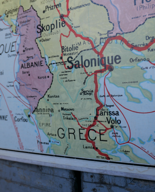 School poster of the Balkan states Vidal Lablache No.33