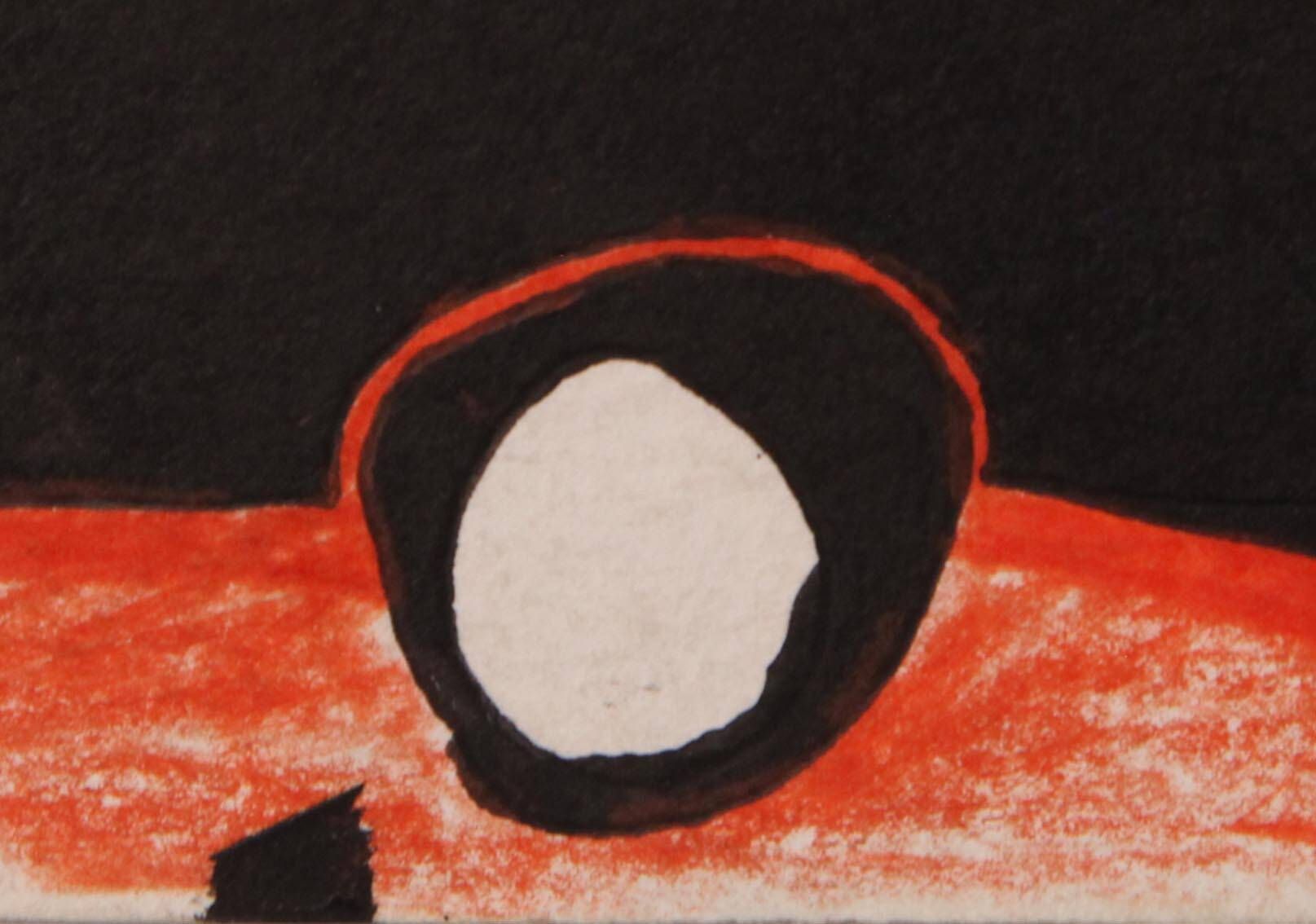 Ink drawing on paper by Gérald Foltête 2008 - 10x15 cm