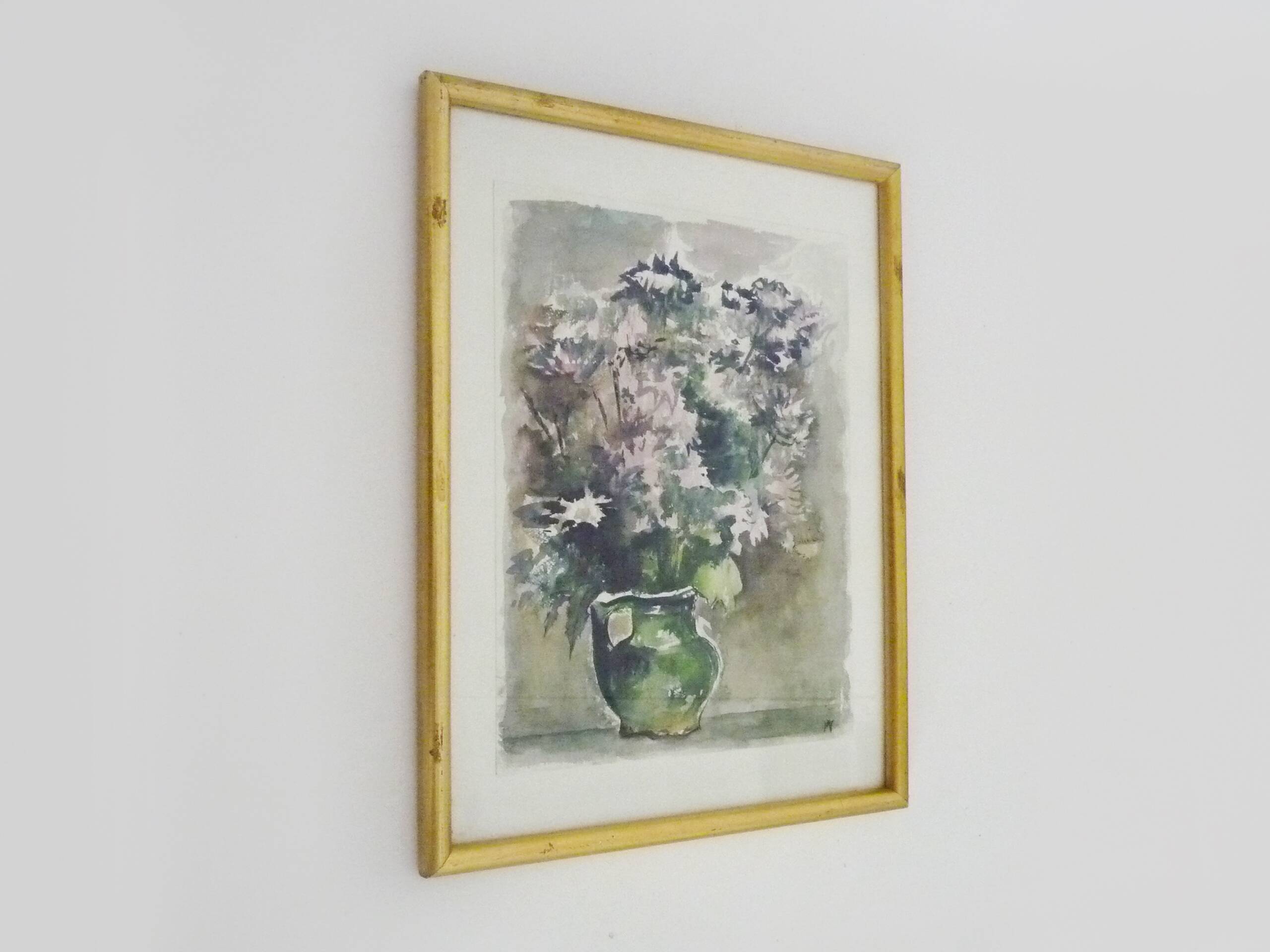 Oil on wood by Riccardo Capone Procession 50s 60s