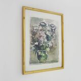 Oil on wood by Riccardo Capone Procession 50s 60s