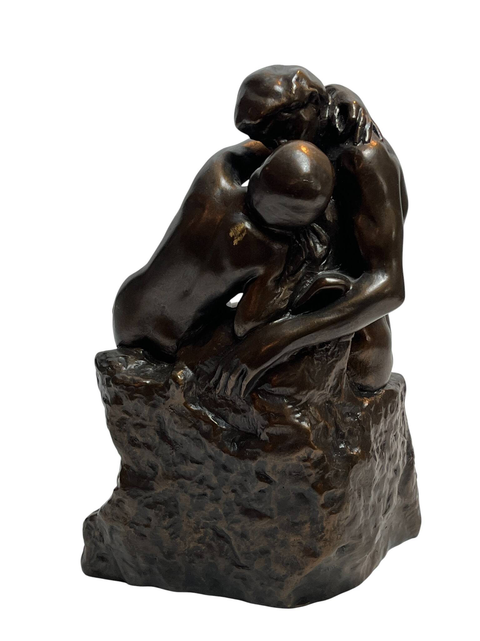 Rodin (d’après), reproduction sculpture Le Baiser XXème