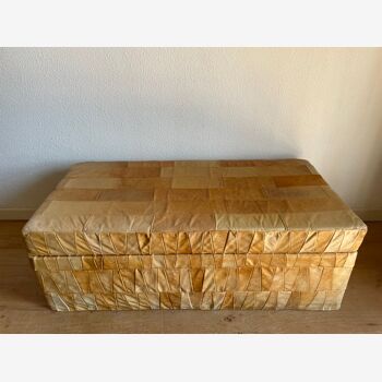 De Sède patchwork leather chest ottoman bench
