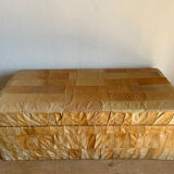 Banc pouf coffre en cuir patchwork  De Sède